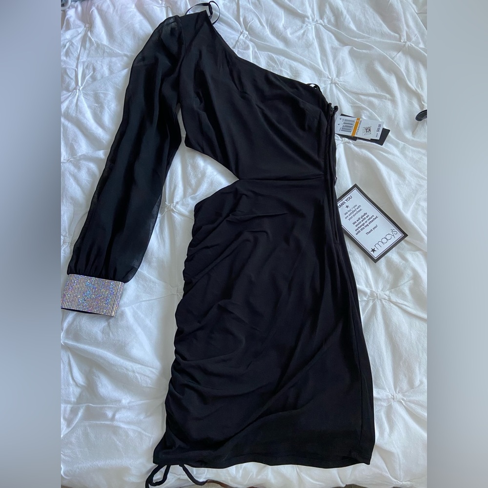 Macy’s One Shoulder Dress With Cutout